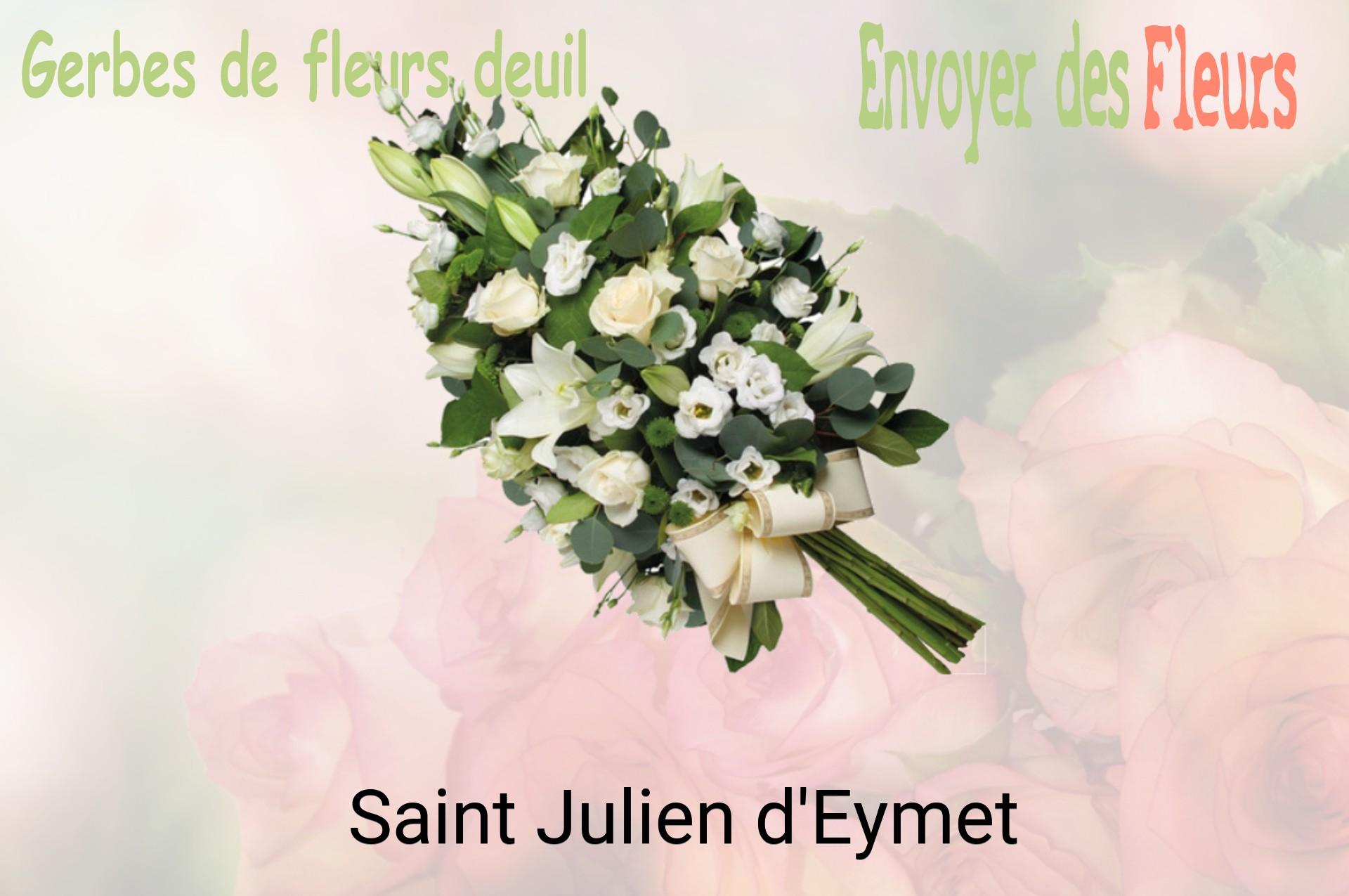 Gerbe de fleurs de deuil livrée à Saint-Julien-d'Eymet